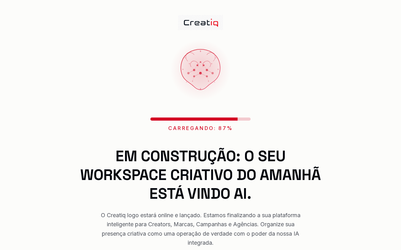 Interface do Creatiq